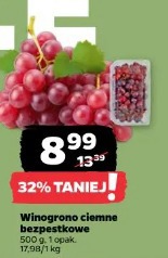 Winogrono ciemne bezpestkowe