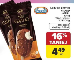 Lody na patyku Grand Koral