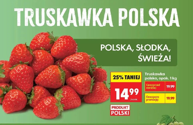 Truskawki, opak. 1 kg