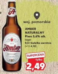 Amber Naturalny Piwo 5.6% alk. lager