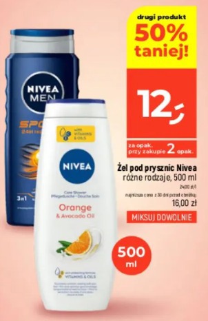 Żel pod prysznic Nivea