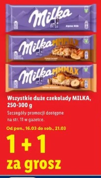 Wszystkie duże czekolady Milka