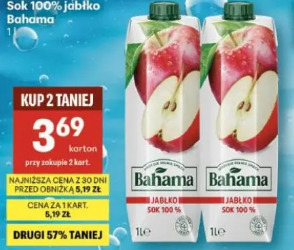 Sok 100% jabłko Bahama
