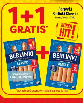 Parówki Berlinki Classic Animex