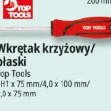Wkrętak krzyżowy/płaski Top Tools
