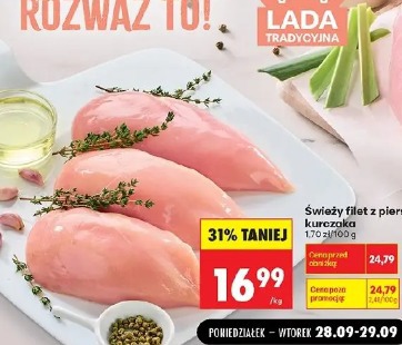 Świeży filet z piersi kurczaka