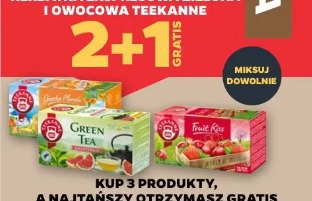 Herbatka ekspresowa zielona i owocowa Teekanne