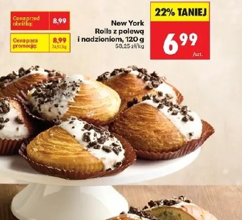 New York Rolls z polewą i nadzieniem