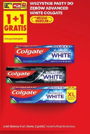 Wszystkie pasty do zębów Advanced White Colgate