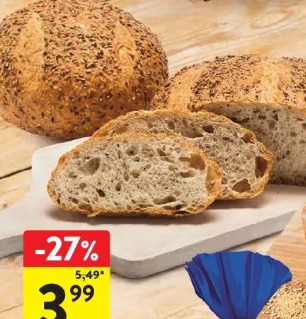 Chleb złocisty z zakwasem i ziarnami La Lorraine