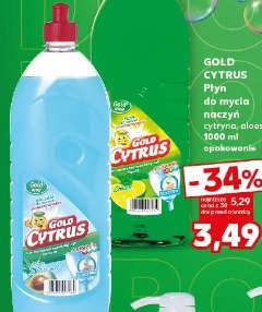 Gold Cytrus Płyn do mycia naczyń cytryna, aloes