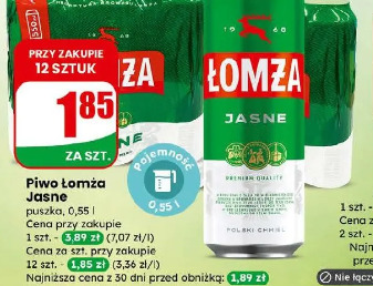 Łomża Jasne piwo
