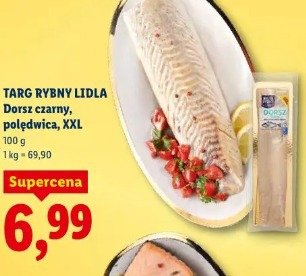 Targ Rybny Lidla Dorsz czarny, polędwica, XXL
