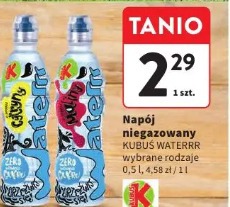 Napój niegazowany KUBUŚ WATERRR