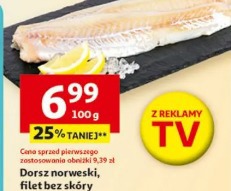 Dorsz norweski, filet bez skóry