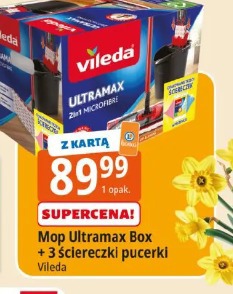 Mop Ultramax Box + 3 ściereczki pucerki Vileda