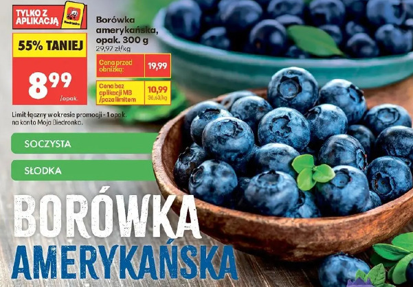 Borówka amerykańska, opakowanie 300g