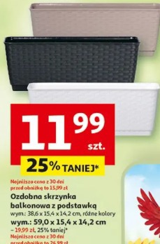 Ozdobna skrzynka balkonowa z podstawką