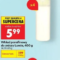 Wkład parafinowy do zniczy Lumia