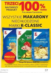 K-Classic Wszystkie makarony niechłodzone marki K-Classic