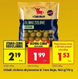 Oliwki zielone drylowane El Toro Rojo