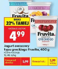 Jogurt owocowy typu greckiego Fruvita