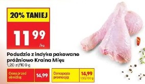 Podudzie z indyka pakowane próżniowo Kraina Mięs