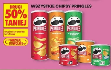Wszystkie chipsy Pringles