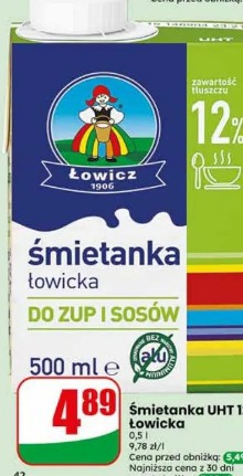 Śmietanka UHT 12% Łowicka
