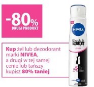Nivea żel lub dezodorant drugi produkt -80%