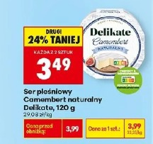 Ser pleśniowy Camembert naturalny Delikate