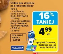 Chleb bez drożdży ze słonecznikiem