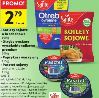 Pasztet sojowy Sante wybrane rodzaje