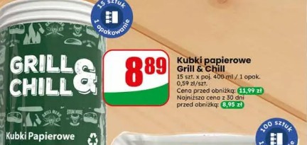Kubki papierowe Grill & Chill