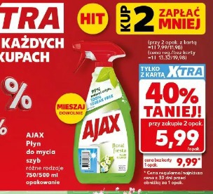 Ajax Płyn do mycia szyb różne rodzaje