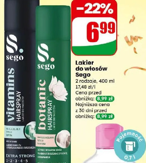 Lakier do włosów Sego