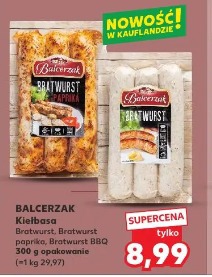 Balcerzak Kiełbasa Bratwurst, Bratwurst papryka, Bratwurst BBQ
