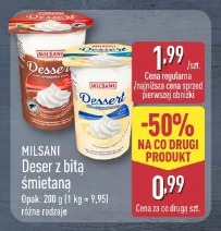 Milsani Deser z bitą śmietaną