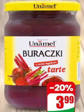 Buraczki tarte Unamel