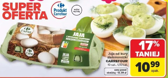 Jaja od kury zielononóżki CARREFOUR