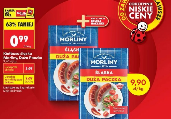 Kiełbasa śląska Morliny Duża Paczka