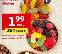 Żelki misie, dinozaury, dżdżownice, malinki, kwaśne koreczki lub węże