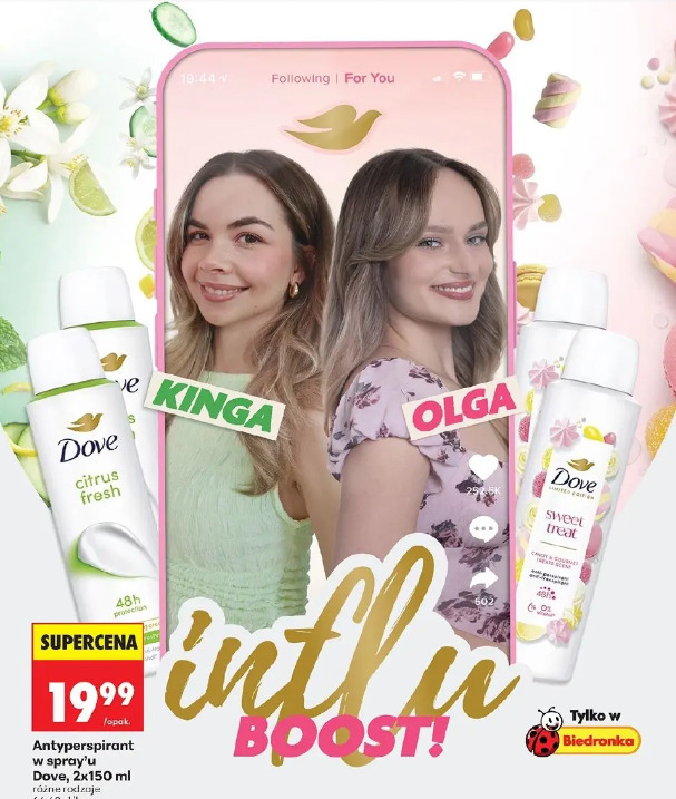 Antyperspirant w spray’u Dove