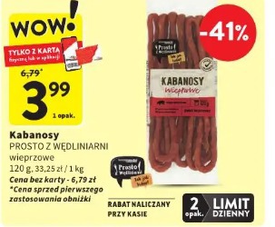 Kabanosy wieprzowe Prosto z Wędlinarni