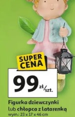 Figurka dziewczynki lub chłopca z latarenką