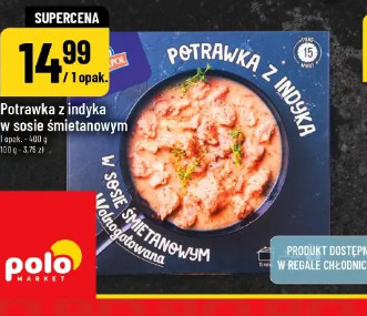 Potrawka z indyka w sosie śmietanowym