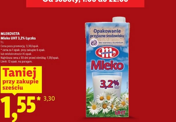 Mlekovita Mleko UHT 3,2% Łączka