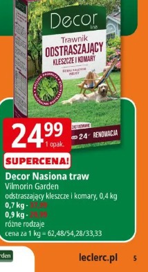 Decor Nasiona traw Vilmorin Garden odstraszający kleszcze i komary
