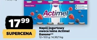 Napój jogurtowy owoce leśne Actimel Danone