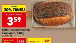 Chleb nowodworski z makiem, 410 g